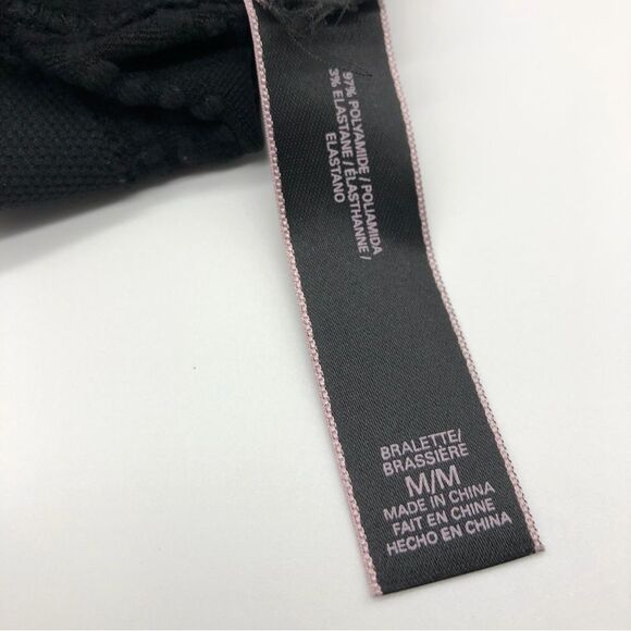 Victoria’s Secret Black High Neck Bralette Strappy size Medium - Picture 3 of 6